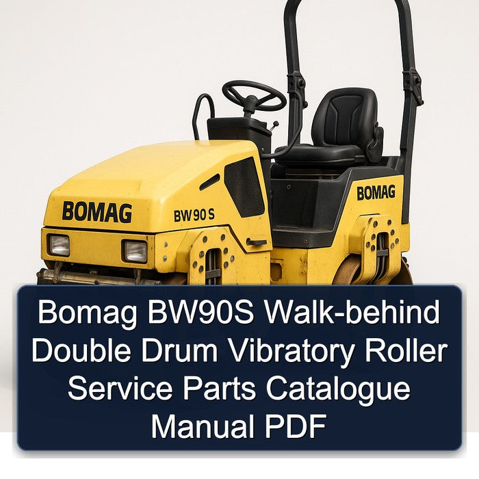 Bomag BW90S Walk-behind Double Drum Vibratory Roller Parts Catalog PDF