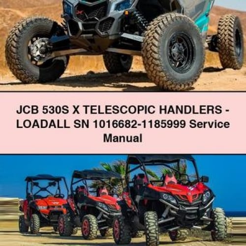 JCB 530S X TELESCOPIC HAndLERS - LOADALL SN 1016682-1185999 Service Manual