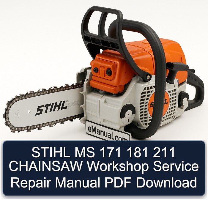 STIHL MS 171 181 211 CHAINSAW Service Repair Workshop Manual PDF