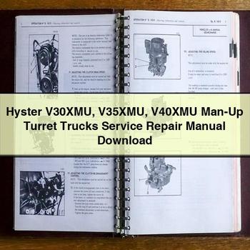 Hyster V30XMU V35XMU V40XMU MAN-UP Turret Trucks Service Repair Workshop Manual PDF