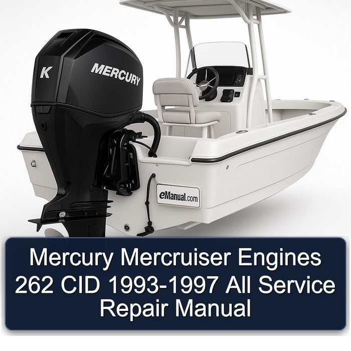 1993-1997 Mercury Mercruiser Engines 262 CID - All Service Repair Workshop Manual PDF
