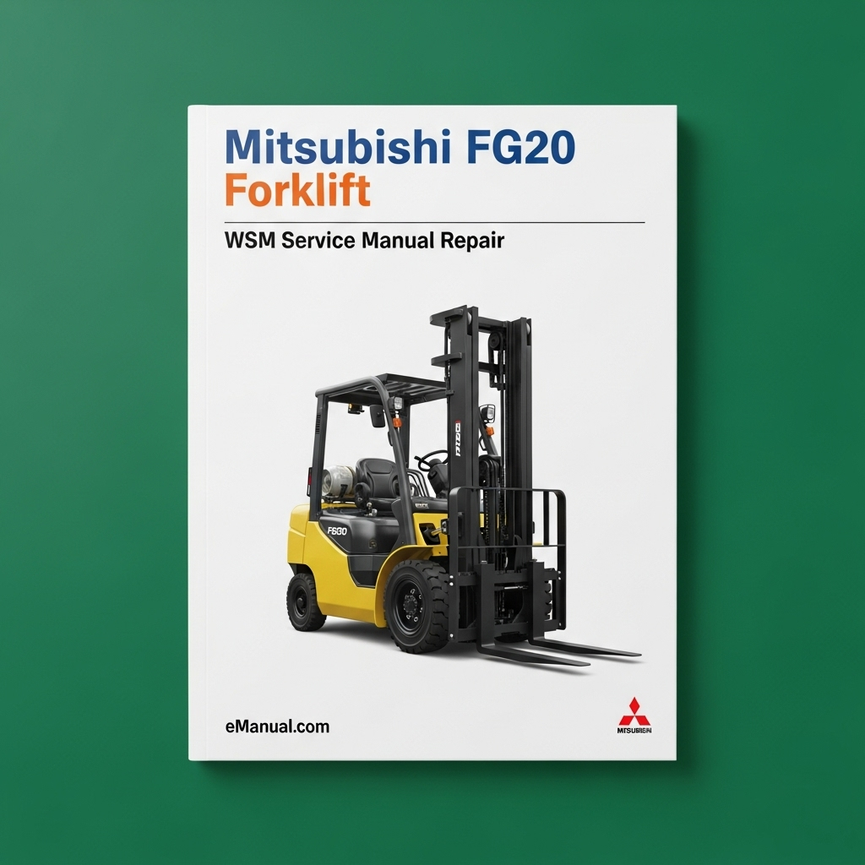 Mitsubishi FG20 Gabelstapler WSM Servicehandbuch Reparatur