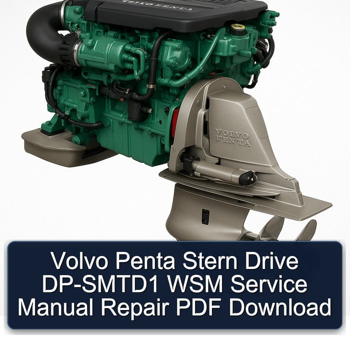 Volvo Penta Stern Drive DP-SMTD1 WSM Service Repair Workshop Manual PDF