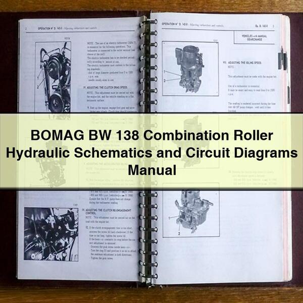 Bomag BW 138 Combination Roller Hydraulic Service Repair Workshop Manual PDF