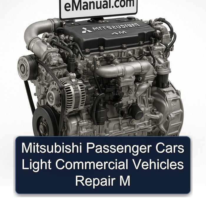 Mitsubishi 4 M Series Passenger Cars Light Commercial Vehicles Service Repair Workshop Manual PDF