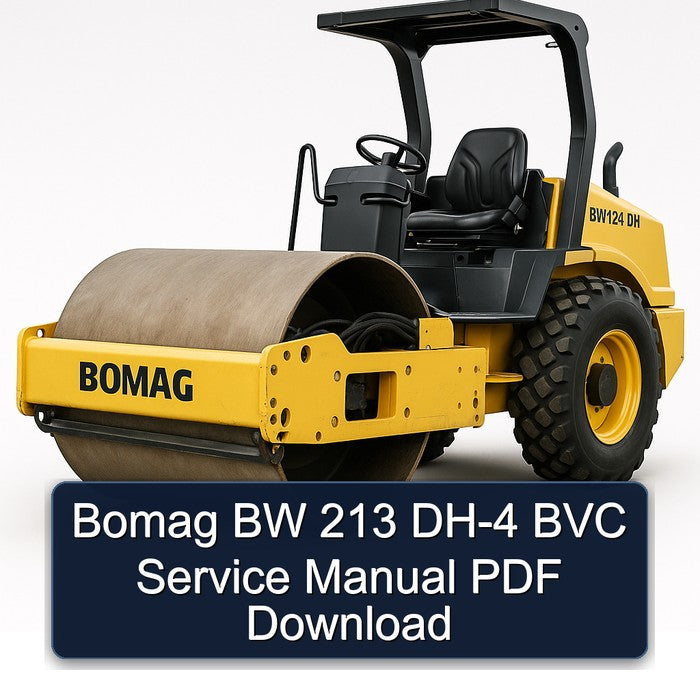 Bomag BW 213 DH-4 BVC Service Repair Workshop Manual PDF