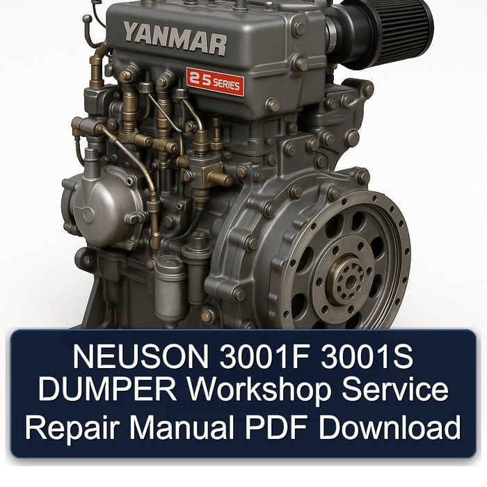 Yanmar 2 S Series Neuson 3001F 3001S Dumper Service Repair Workshop Manual PDF