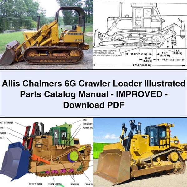 Allis Chalmers 6G Crawler Loader Illustrated - Improved Parts Catalog PDF