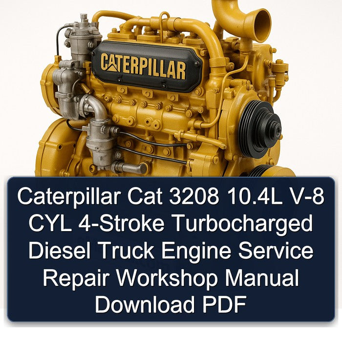 Caterpillar CAT 3208 10.4l V-8 CYL 4-stroke Turbocharged Diesel Truck Engine Service Repair Workshop Manual PDF