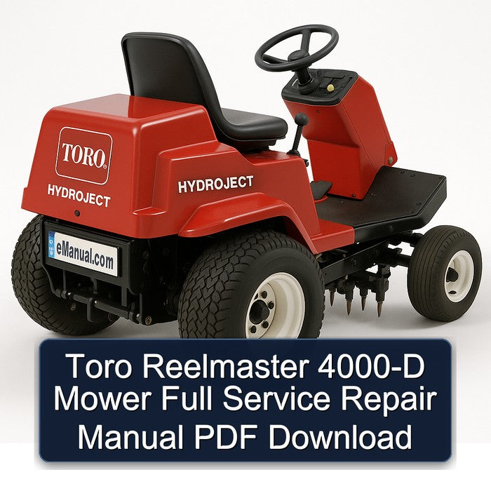 Toro Reelmaster 4000-D Mower Service Repair Workshop Manual PDF
