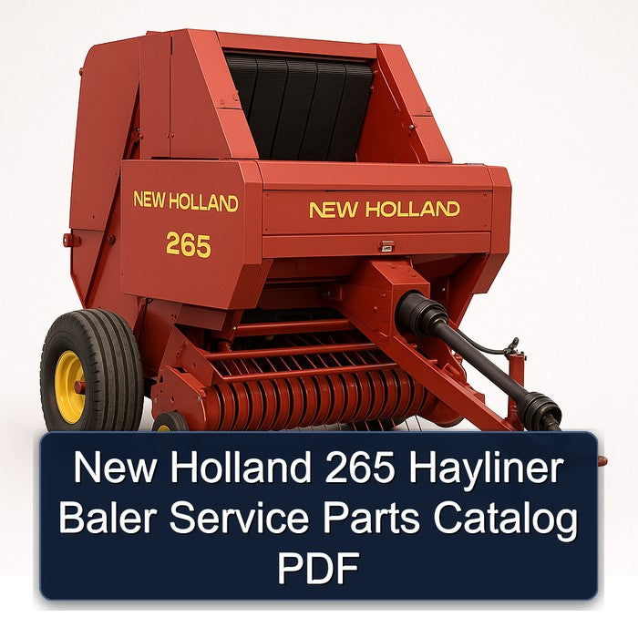 New Holland 265 Hayliner Baler Parts Catalog PDF