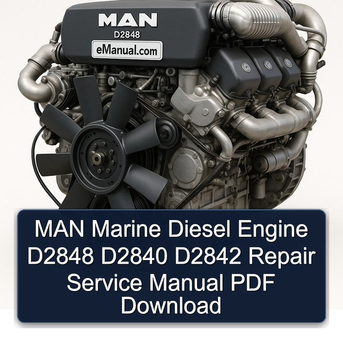 MAN Marine Diesel Engine D2848 D2840 D2842 Service Repair Workshop Manual PDF