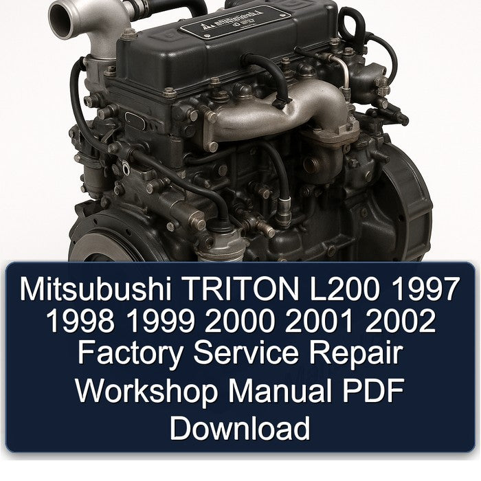 1997-2002 Mitsubishi S 4 K Series Mitsubushi Triton L200 Service Repair Workshop Manual PDF