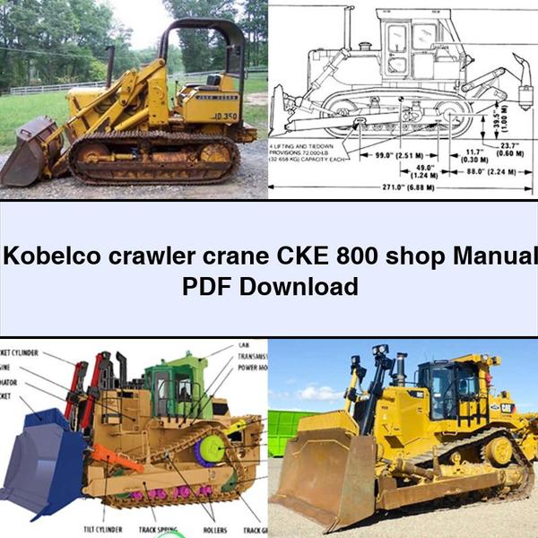 Kobelco Crawler Crane CKE 800 Shop Service Repair Workshop Manual PDF