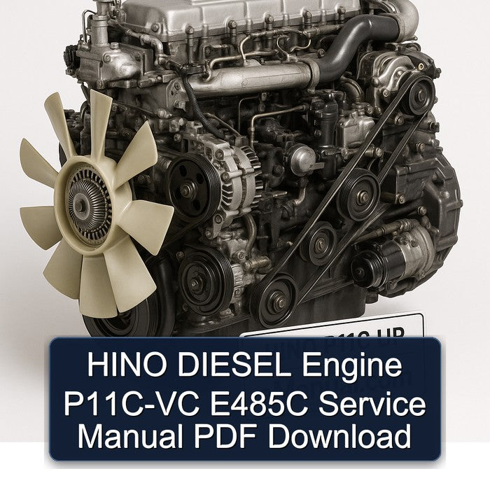 Hino P11C UP Diesel Engine P11C-VC E485C Service Repair Workshop Manual PDF