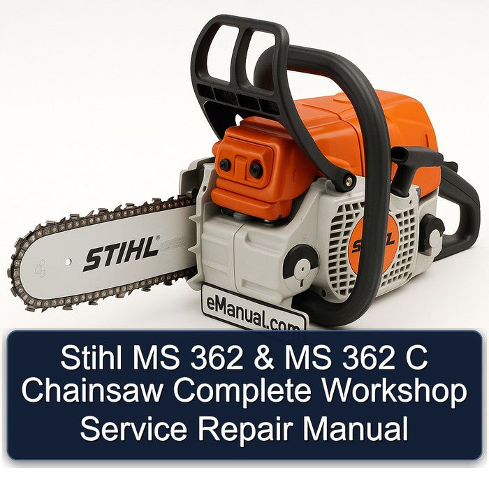 Stihl MS 362 C Chainsaw Service Repair Workshop Manual PDF