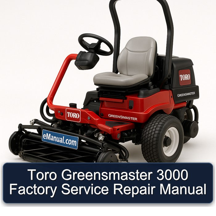 Toro Greensmaster 3000 Service Repair Workshop Manual PDF