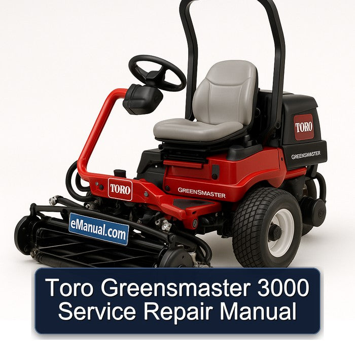 Toro Greensmaster 3000 Service Repair Workshop Manual PDF