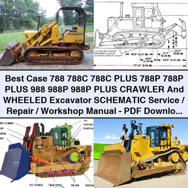Case 788, 788c, 788C Plus, 788p, 788P 988, 988p, 988P Plus Crawler Wheeled Excavator / Electrical Wiring Diagrams PDF