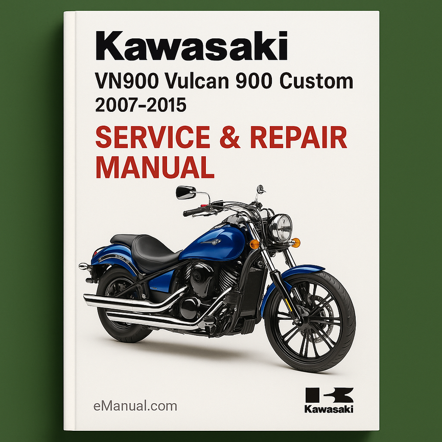Manual de servicio y reparación de Kawasaki Vn900 Vulcan 900 Custom 2007-2015