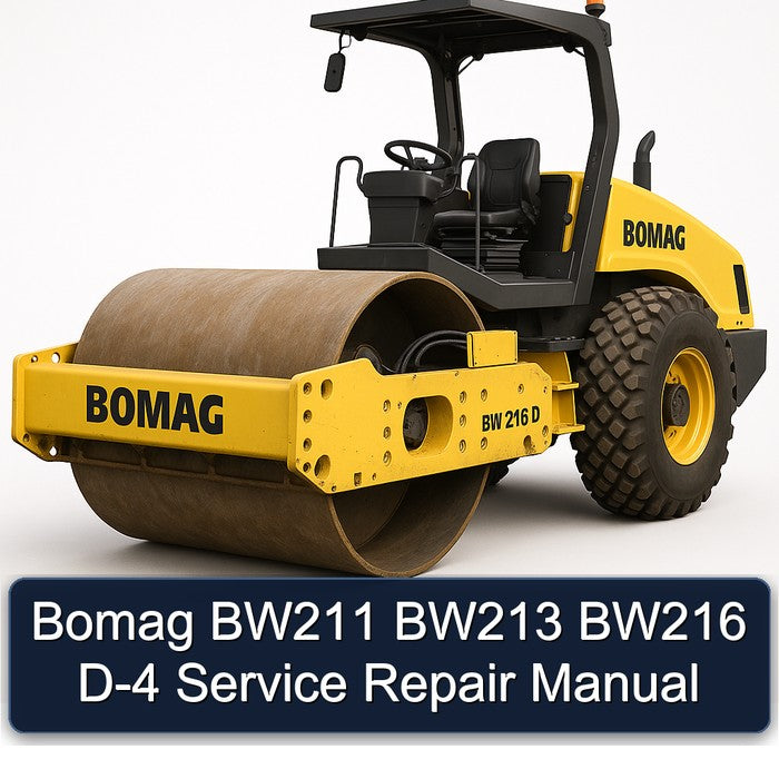 Bomag BW211 BW213 BW216 D-4 Service Repair Workshop Manual PDF