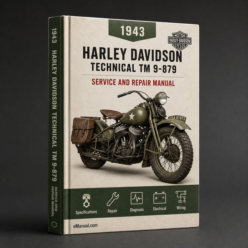 Harley Davidson 1943 Technical Manual TM 9-879 Service