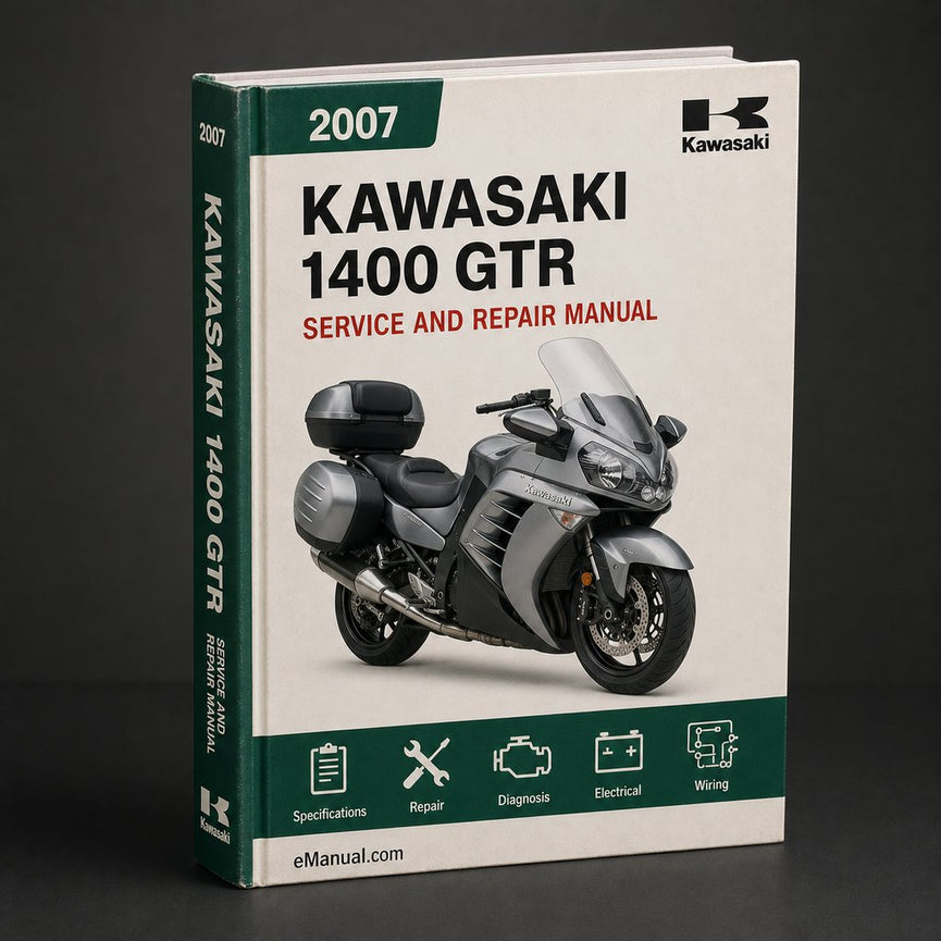 Kawasaki 1400 GTR 2007-2013 Workshop Service Manual