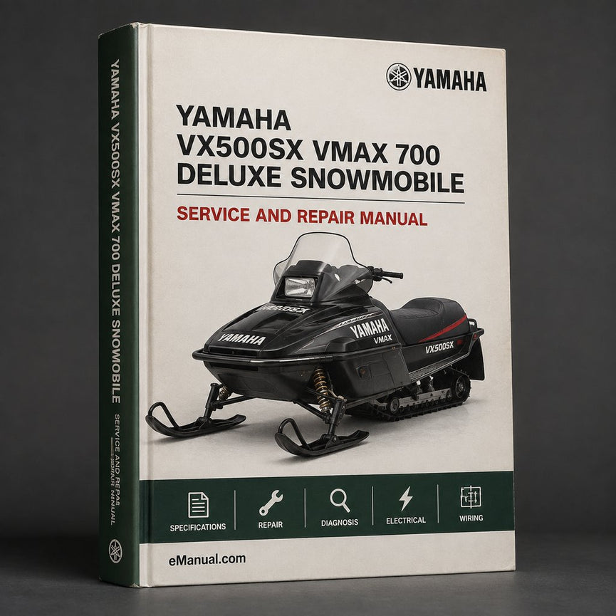Yamaha VX500SX / VMAX 700 DELUXE Snowmobile Service Repair Maintenance Overhaul Workshop Manual