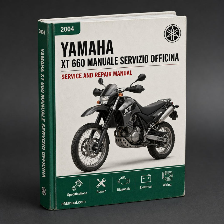 Yamaha XT 660 RX 2004-2009 Manuale Servizio Officina Riparazione XT660 ITALIANO