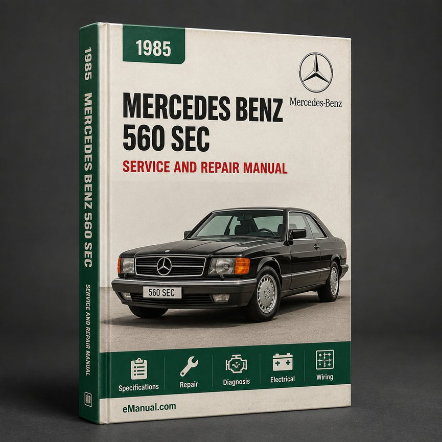 Manual de taller y reparación del Mercedes Benz 560 SEC 1985-1991 en formato PDF
