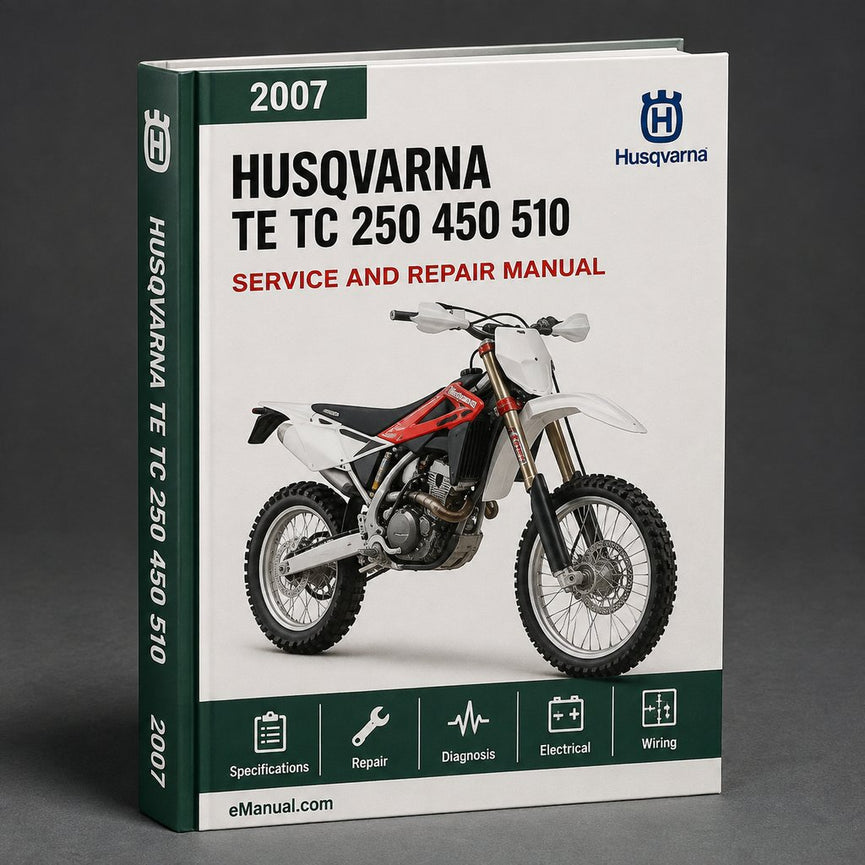 HUSQVARNA TE TC 250 450 510 SM 450 510 R Workshop Download All 2007-2008 ModelS COVERED