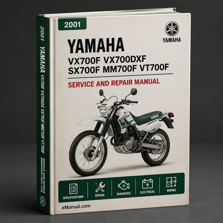 2001-2004 Yamaha VX700F VX700DXF SX700F MM700F VT700F SXV70G SXV70ERG SXV70MH SXV70SJ VT70J Snowmobile Service Repair Manual Download PDF