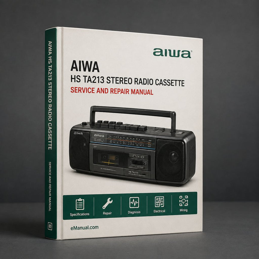 Aiwa HS TA213 Stereo RADIO CASSETTE Player Parts List Manual