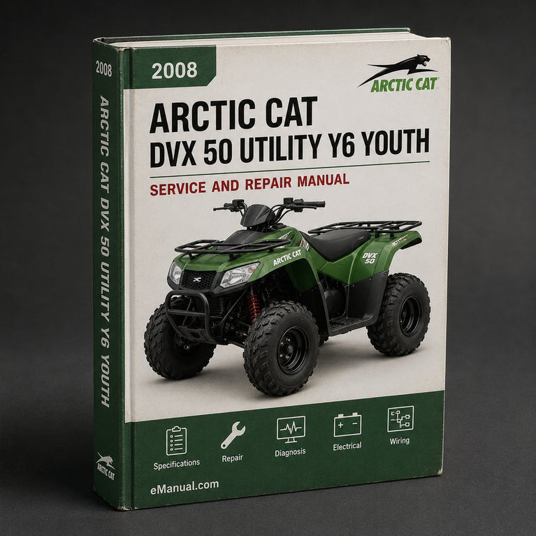 Arctic Cat DVX 50 Utility Y6 Youth Y-6 DVX50 ATV 2008 Service Repair Workshop Manual