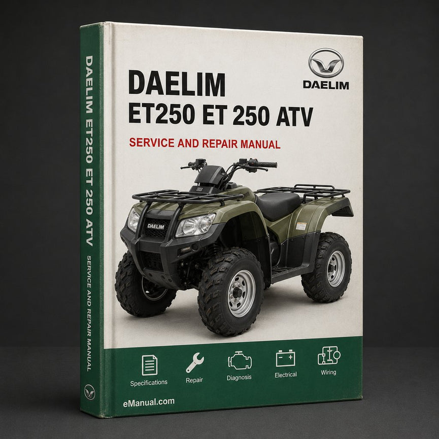 Daelim ET250 ET 250 ATV Service Repair Workshop Manual