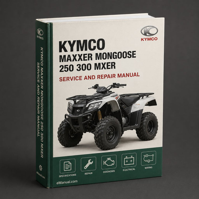 Kymco Maxxer Mongoose 250 300 MXER 250R ATV Service Repair Workshop Manual