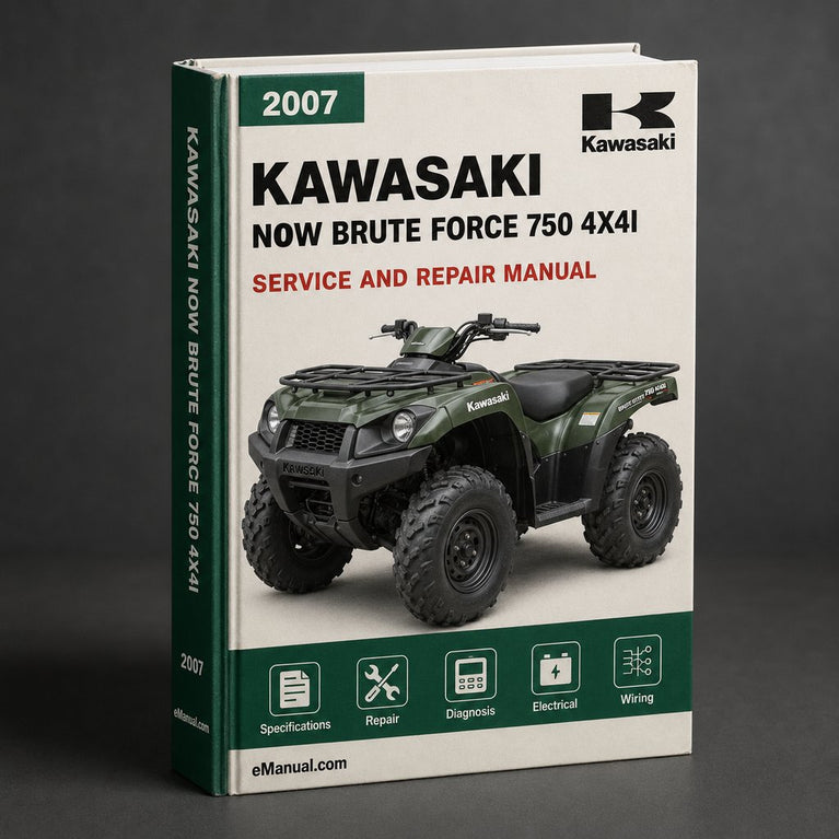 Now Brute Force 750 4x4i KVF750 KVF 750 2007 Service Repair Workshop Manual