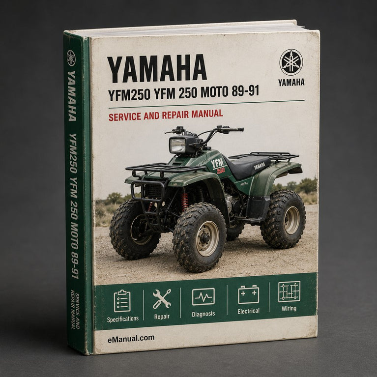 Yamaha YFM250 YFM 250 Moto 4 89-91 ATV Service Repair Workshop Manual