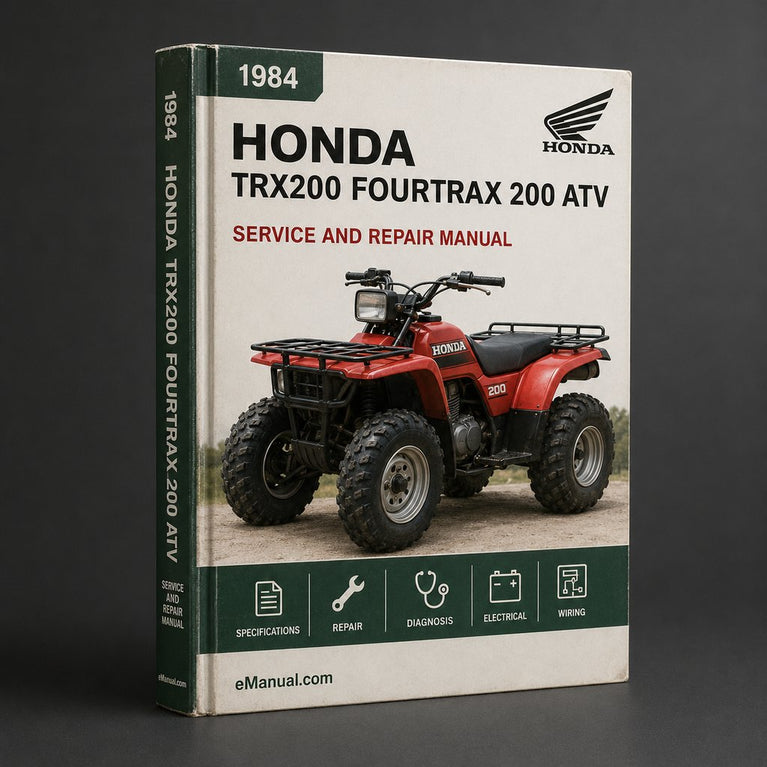 1984 Honda TRX200 Fourtrax 200 ATV Service Repair Manual