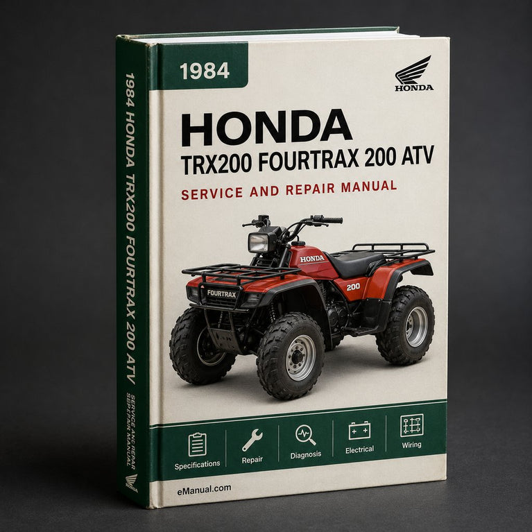 1984 Honda TRX200 Fourtrax 200 ATV Service Repair Workshop Manual