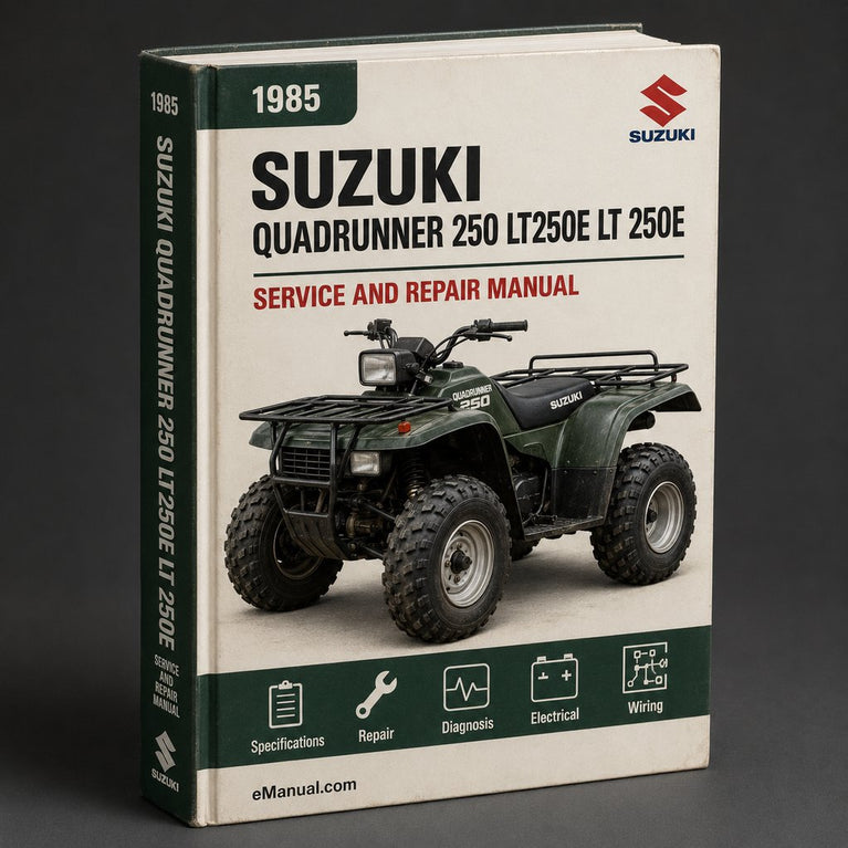 1985-1986 Suzuki Quadrunner 250 Lt250e Lt 250e Workshop Service Repair Manual