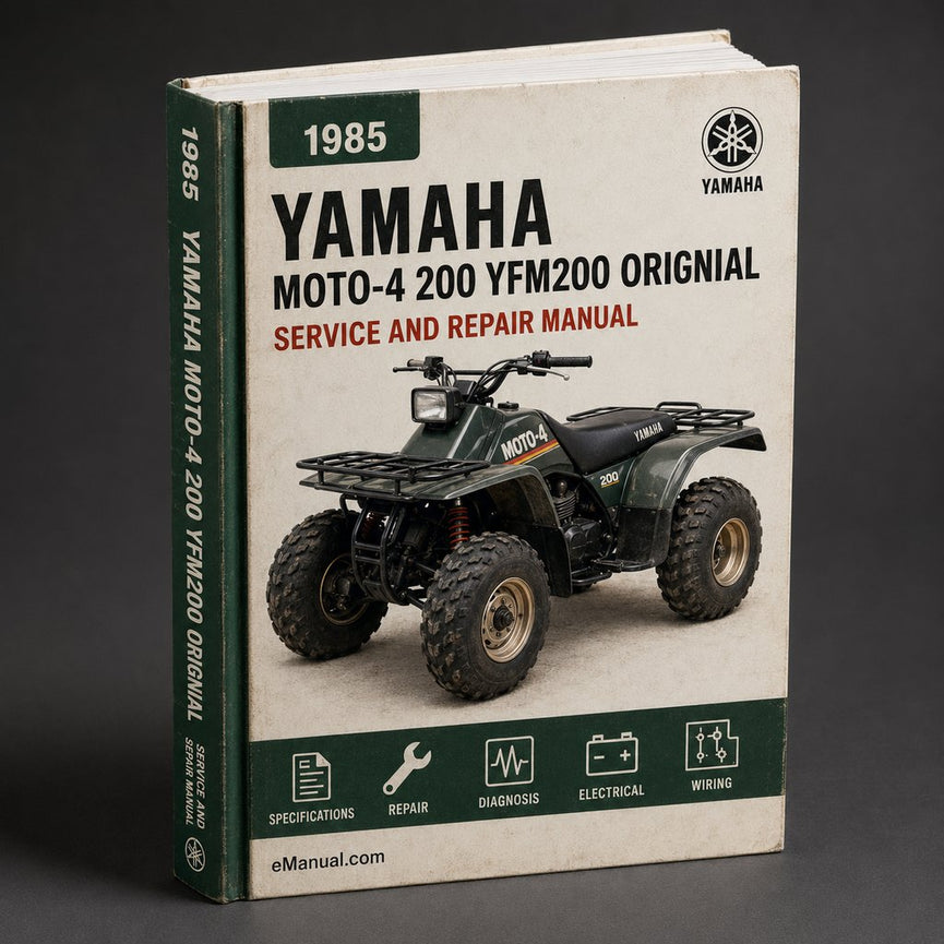 1985-1989 Yamaha Moto-4 200 Service Repair Manual YFM200 ( Orignial FSM )