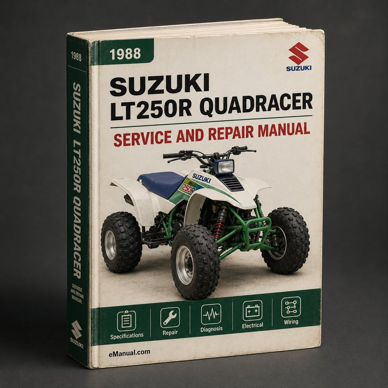 1988-1992 Suzuki LT250R Quadracer Factory Service Repair Manual 1989 1990 1991
