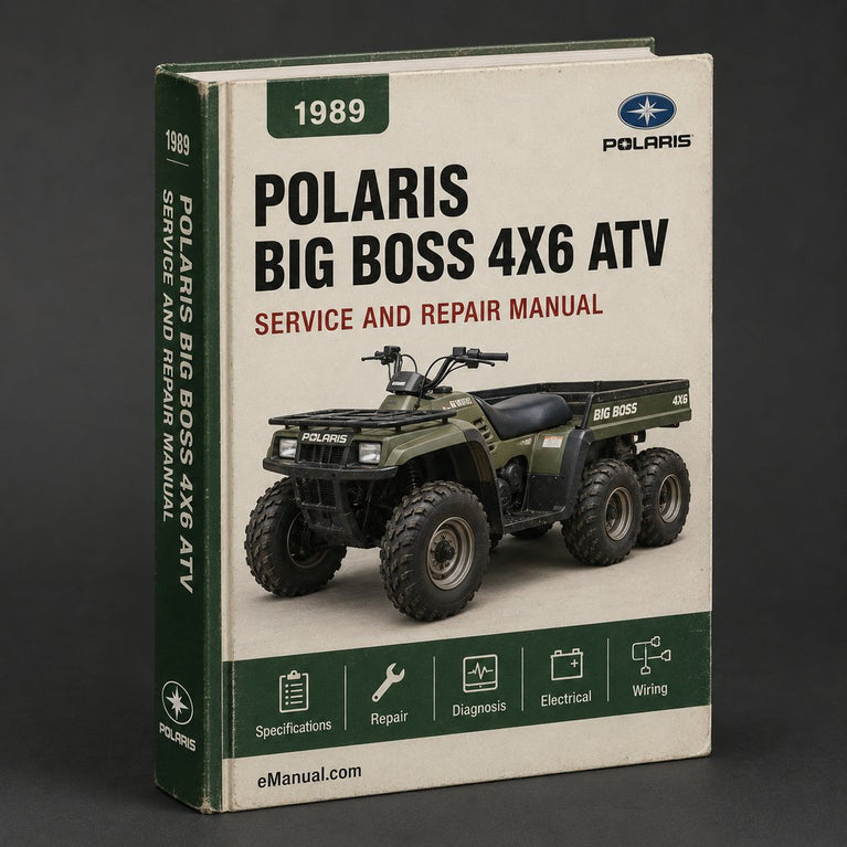 1989 POLARIS BIG BOSS 4X6 ATV Service Repair Manual