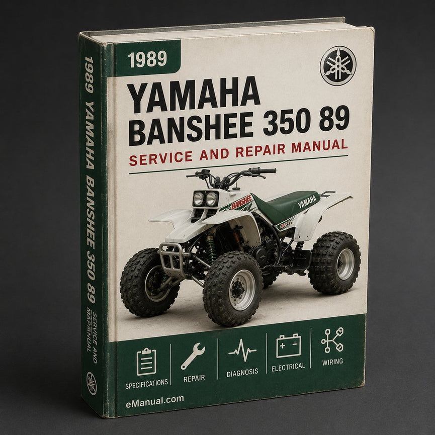 1989 Yamaha Banshee 350 Service Repair Manual 89