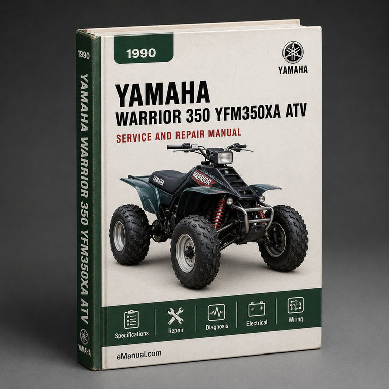 1990 Yamaha WARRIOR 350 (YFM350XA) ATV Service Repair Manual