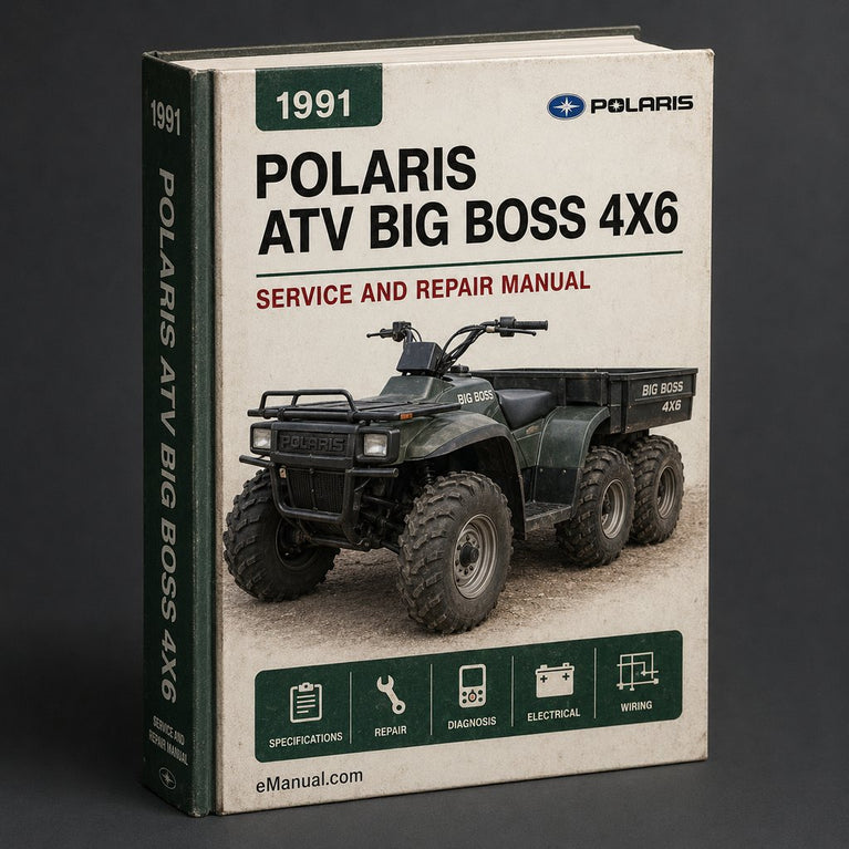 1991 ATV Polaris Big Boss 4x6 Service Repair Manual
