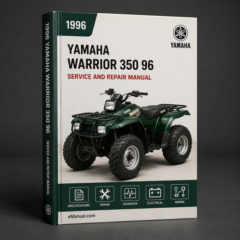 1996 Yamaha Warrior 350 Service Repair Manual 96