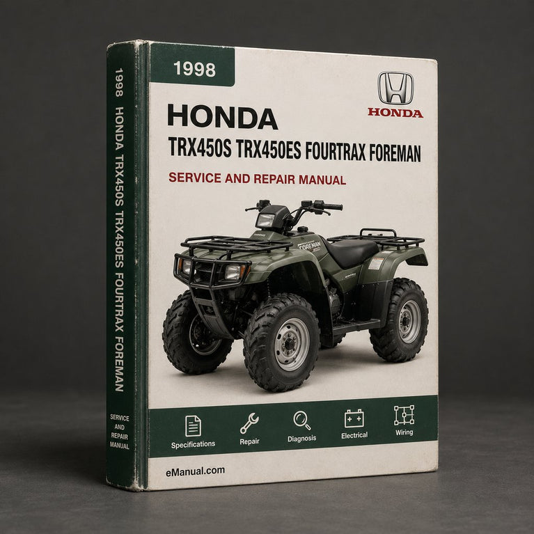 1998-2001 Honda TRX450S TRX450ES FOURTRAX FOREMAN Service Repair Workshop Manual