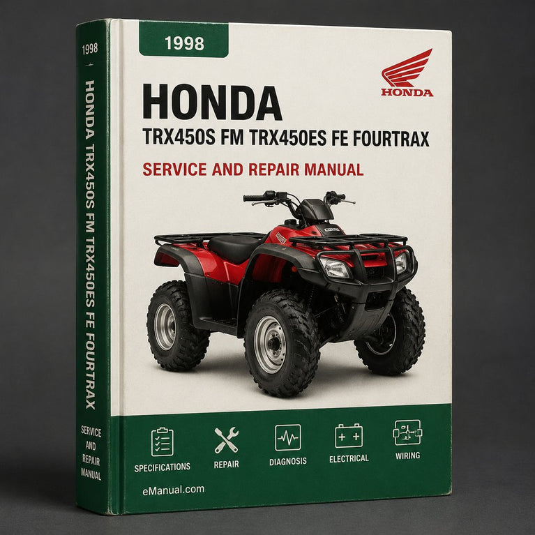 1998-2004 HONDA TRX450S FM TRX450ES FE Fourtrax Foreman ATV Service Repair Workshop Manual